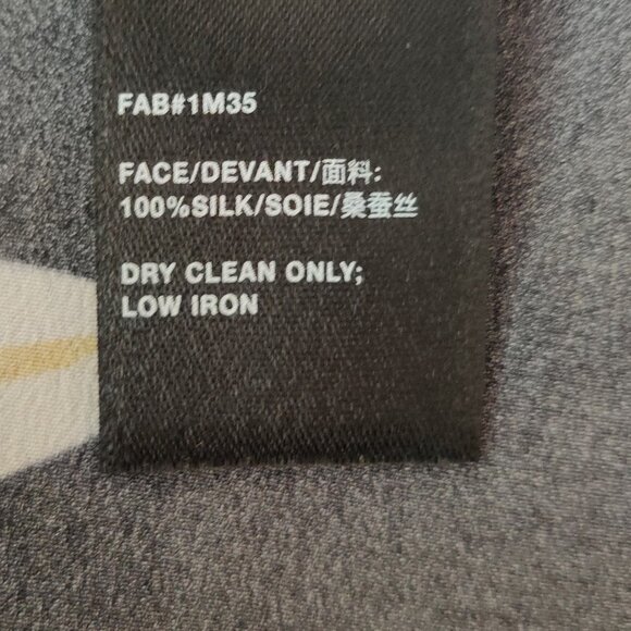 Lafayette 148 New York Black, Brown & Yellow Arnette Silk Floral Blouse XS - Picture 7 of 7